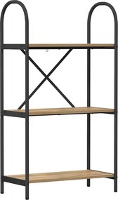 vidaXL Raft pentru cărți Stejar Artizanal 60 x 30 x 109 cm