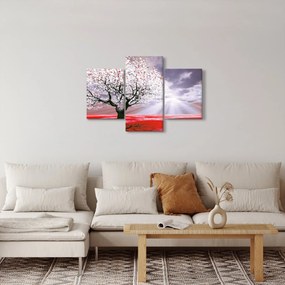 Tablou cu pomul roșu (90x60 cm)
