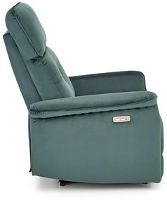 Fotoliu recliner Semir velvet verde H108 cm