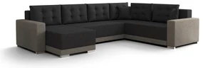 Colțar în formă de U Odyssey 3 (capuccino + Negru) (D). 1062137