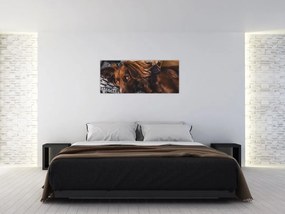 Tablou cu câini dormind (120x50 cm)