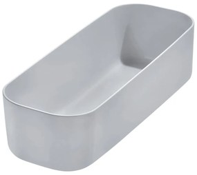 Cutie pentru depozitare iDesign Eco Bin, 27,43 x 9,14 cm, gri