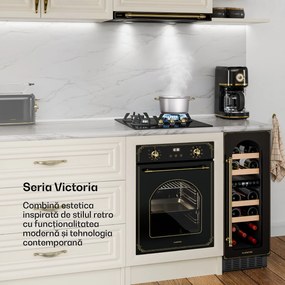 Klarstein Victoria plită pe gaz | 3 arzătoare din aluminiu | Compatibil gaz natural și GPL | 6050 W | 45 cm