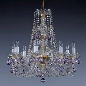 Candelabru cristal Bohemia 8 brate, diam.64cm ANDULA VIII. 1006 CE