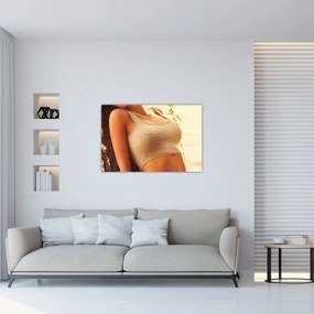 Tablou - Femeia lângă pom (90x60 cm)