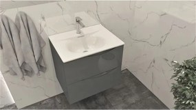 Lavoar incastrat Rune Asger dreptunghiular 61 cm alb lucios