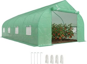 Outsunny Sera Gradina Verde Pentru Legume 6x3x2 | Aosom Romania