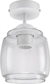 BRILAGI - LED Lustra aplicată R GLASS 1xE27/60W/230V Ø 26 cm alb/gri fumuriu