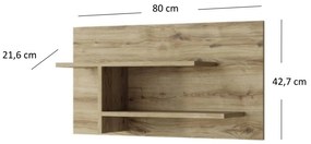 Poliță 80 cm Deloris (Stejar navarra). 1052868