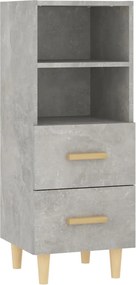 vidaXL Servantă, gri beton, 34,5x34x90 cm, lemn compozit