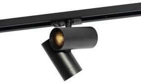 Spot modern cu șină monofazat negru cu 2 lumini - Iconic Scopio