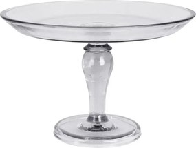 Suport pentru tort din sticlă reciclată, Ø 30 x H 20 cm, transparent, „Fiona"