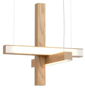 Lampă suspendată LED40 în formă de cruce, mai multe variante - TUNTO Model: stejar