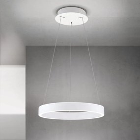 Lustra LED circulara iluminat sus si jos KOLK alb 40cm