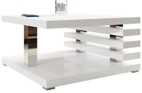 Măsuță de cafea KYOTO 31x60 cm alb lucios