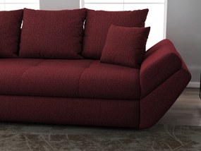 Canapea extensibilă dumonde cu ladă de depozitare si sezut confortabil din spuma high-density, Loana Enjoy Red 250x100 cm