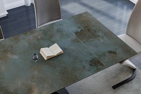 Masa extensibila Westin Ceramic Ossido turcoaz/negru mat L160-240 cm
