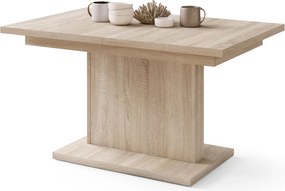 Mazzoni ASTON MINI Stejar Sonoma - MĂSUȚĂ DE CAFEA MODERNĂ EXTENSIBILĂ REGLABILĂ PE ÎNĂLȚIME MASĂ TRANSFORMABILĂ