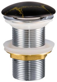 Ventil de lavoar COMAD CLICK-CLACK T201M-B12-3 CLICK-CLACK d. 7 cm negru mat