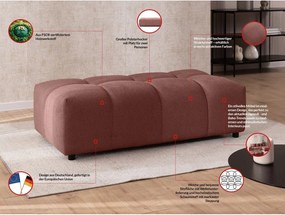 Taburet teracotă Albane – Ropez