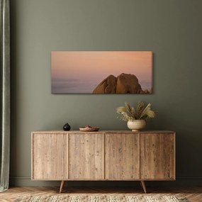 Tablou cuu apus de soare în stânci (120x50 cm)