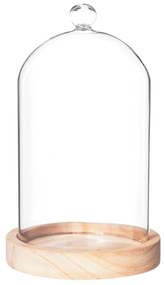 Sfera de sticlă pe bază de lemn, Ø 11 cm