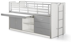 BONNY 95 CANAPEA EXTENSIBILĂ 90 X 200 CM ARGINTIU