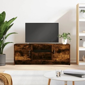 Comoda TV, stejar afumat, 102x30x37,5 cm, lemn prelucrat