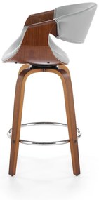 Scaun de bar H123 gri/nuc