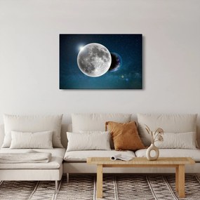 Tablou - Pământul în eclipsa de lună (90x60 cm)
