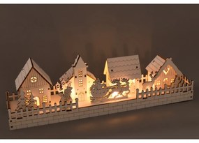 Decorațiuni luminoase de Crăciun Satul înzăpezit,40 x 13 x 8 cm, LED