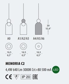 Lustra, Pendul LED design Art Deco MEMORIA
