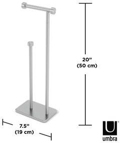 Suport pentru hârtie igienică din oțel Cappa – Umbra