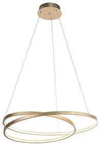 Lampă pendant de design aurie 72 cm cu LED reglabil - Rowan