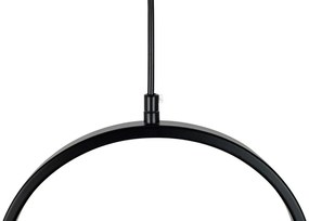 Lustra suspendata LED design minimalist SPINER 19 negru