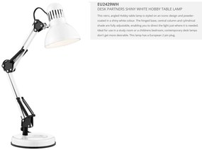 Veioza / Lampa de birou reglabila Desk Partners EU2429WH SRT