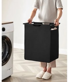 Coș pentru rufe REX maro/negru