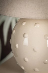 Veioza LUX, Ceramica Ivory, Tesatura In, ANNABELLE