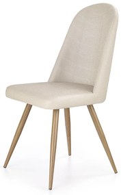 Scaun K214 piele ecologica crem