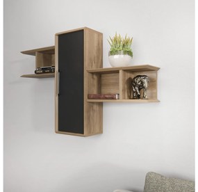 Sistem cu rafturi Olidella (Nuc + negru). 1106732