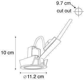 Spotlight modern încastrat din aluminiu AR70 - Cisco