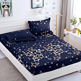 Lenjerie de pat 3 cu elastic 100% bumbac - a751 de la Onesleep