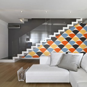 Tapet - Abstracție geometrică colorată III.