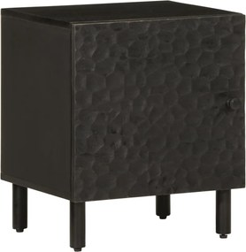 vidaXL Noptieră, negru, 40x33x46 cm, lemn masiv de mango
