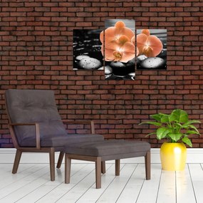 Tablou - Orhidee portocalii (90x60 cm)