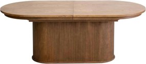 Masă lemn masiv nuc Ovala Milano 210 (+60) х 100 х 77 cm / Stejar - Natur