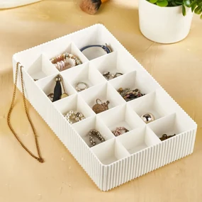 Cutie de bijuterii ORG Ecru 30x18x6.5 cm