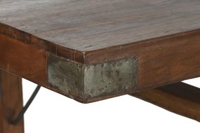 Masă dining din lemn masiv recuperat, structură pliabilă, „Grand Loft”