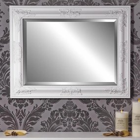 OGA701 - Oglinda 50 x 80 cm, pentru perete, ornamentala, dormitor, living - Alba