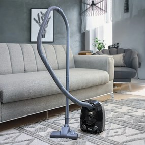 Aspirator cu sac ZILAN ZLN-8471,Negru Capacitate sac textil 2.0 l, Putere 1200W, Cordon electric retractabil 5 m